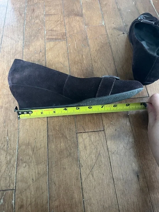 ANTONIO MELANI Black Suede Buckle Pump - Picture 6 of 7